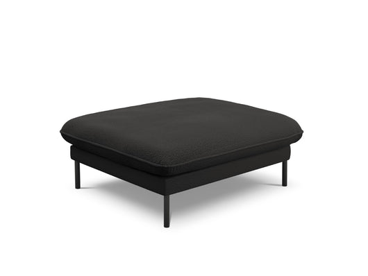 Cosmopolitan Design - Pouf "Vienna" in bouclé nero 