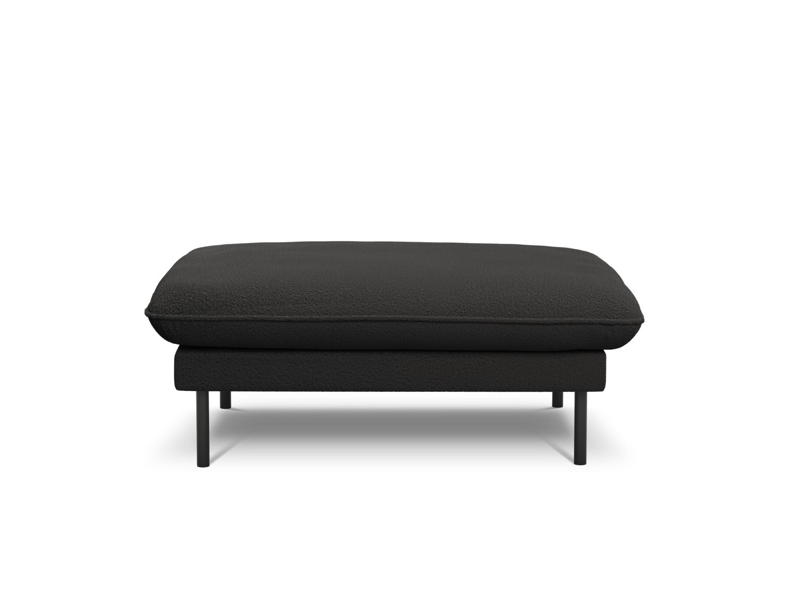 Cosmopolitan Design - Pouf "Vienna" in bouclé nero 