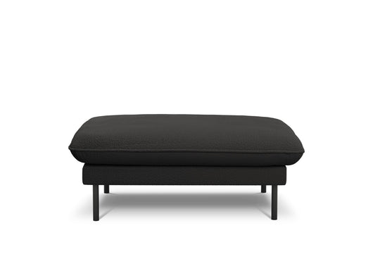 Cosmopolitan Design - Pouf "Vienna" in bouclé nero 