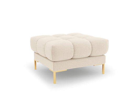 Cosmopolitan Design - Pouf "Bali" in tessuto strutturato beige chiaro 