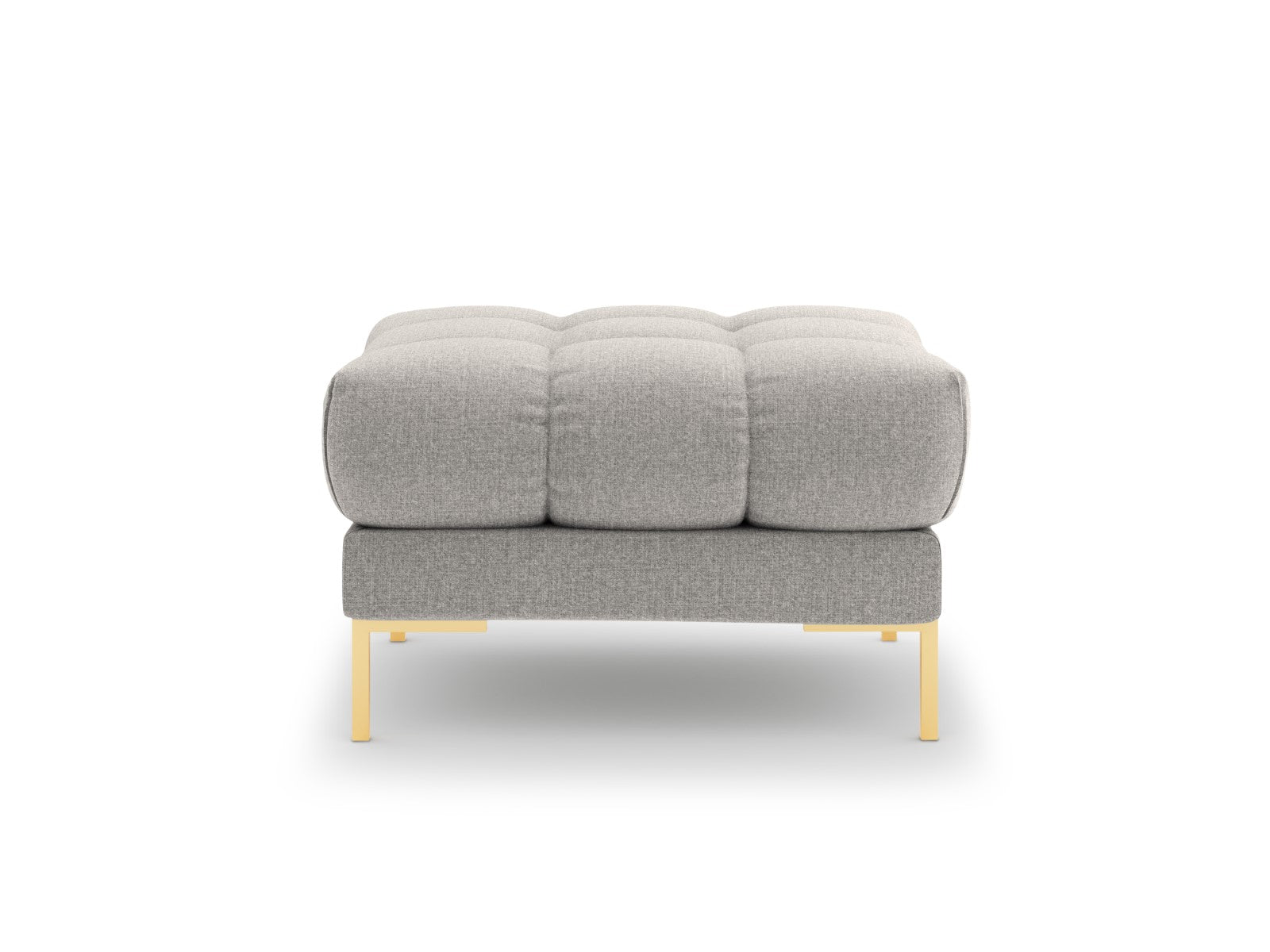 Cosmopolitan Design - Pouf "Bali" in tessuto strutturato grigio chiaro 