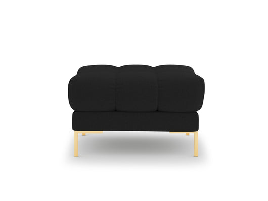 Cosmopolitan Design - Pouf "Bali" in tessuto strutturato nero 