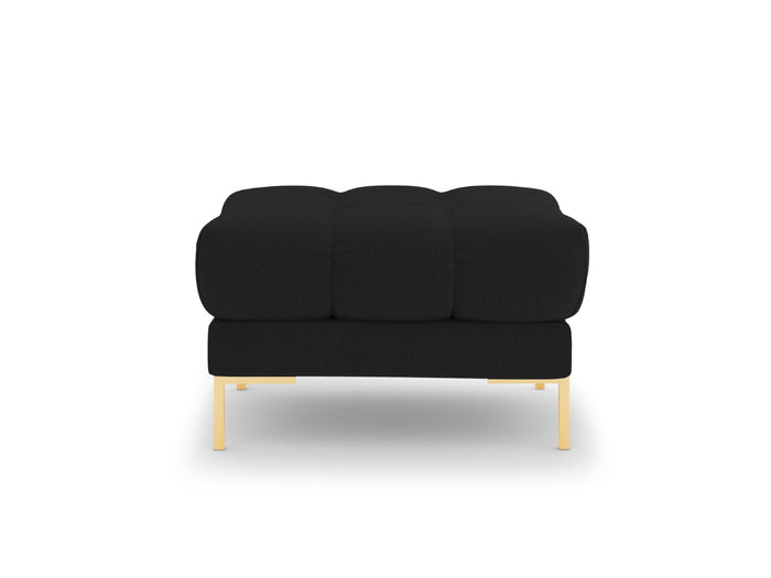 Cosmopolitan Design - Pouf "Bali" in tessuto strutturato nero 