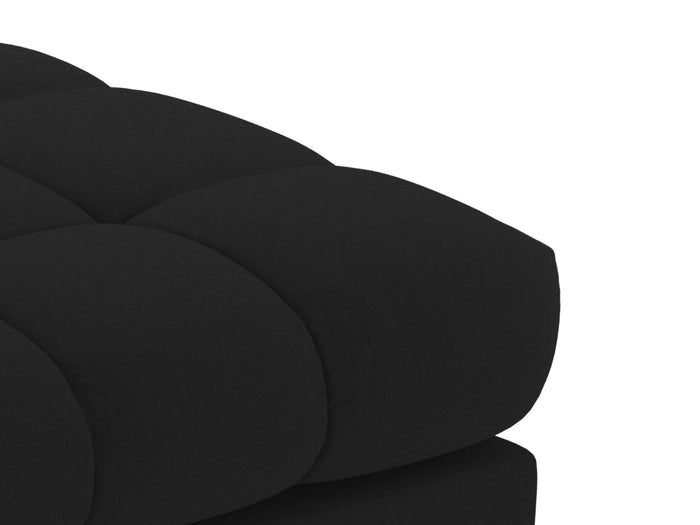 Cosmopolitan Design - Pouf "Bali" in tessuto strutturato nero 