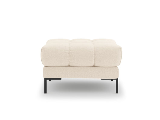 Cosmopolitan Design - Pouf "Bali" in tessuto strutturato beige chiaro 