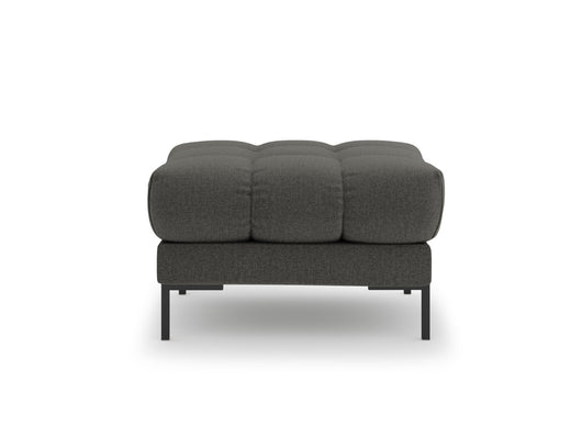 Cosmopolitan Design - Pouf "Bali" in tessuto strutturato grigio scuro 