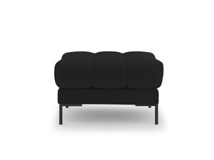Cosmopolitan Design - Pouf "Bali" in tessuto strutturato nero 