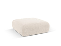 Cosmopolitan Design - Pouf "Nolio" 2 posti in ciniglia beige chiaro 