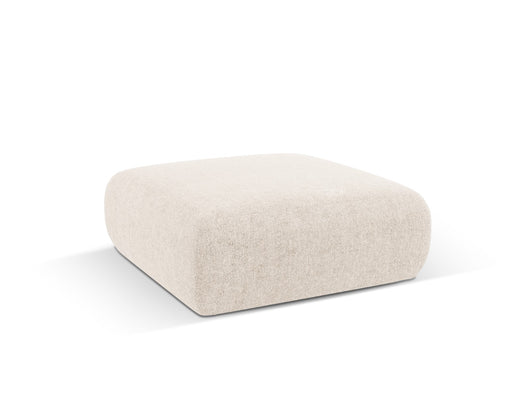 Cosmopolitan Design - Pouf "Nolio" 2 posti in ciniglia beige chiaro 