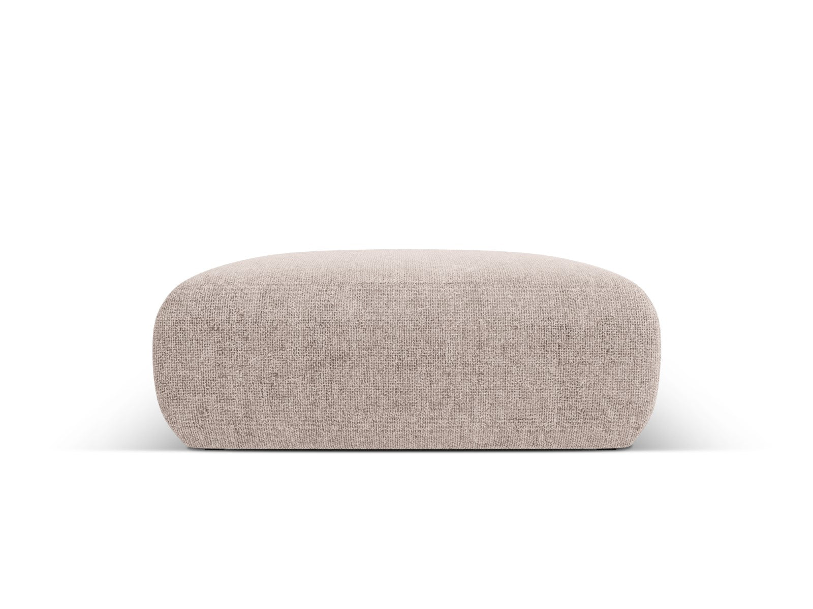 Cosmopolitan Design - Pouf "Nolio" 2 posti in ciniglia beige 