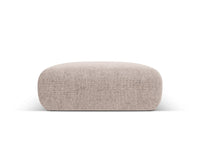 Cosmopolitan Design - Pouf "Nolio" 2 posti in ciniglia beige 