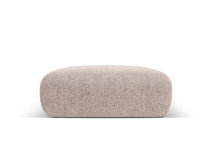 Cosmopolitan Design - Pouf "Nolio" 2 posti in ciniglia beige 