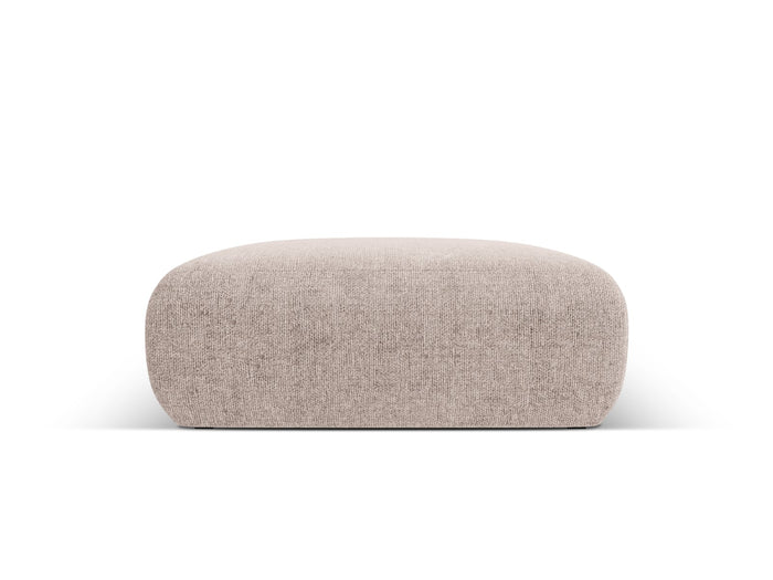 Cosmopolitan Design - Pouf "Nolio" 2 posti in ciniglia beige 