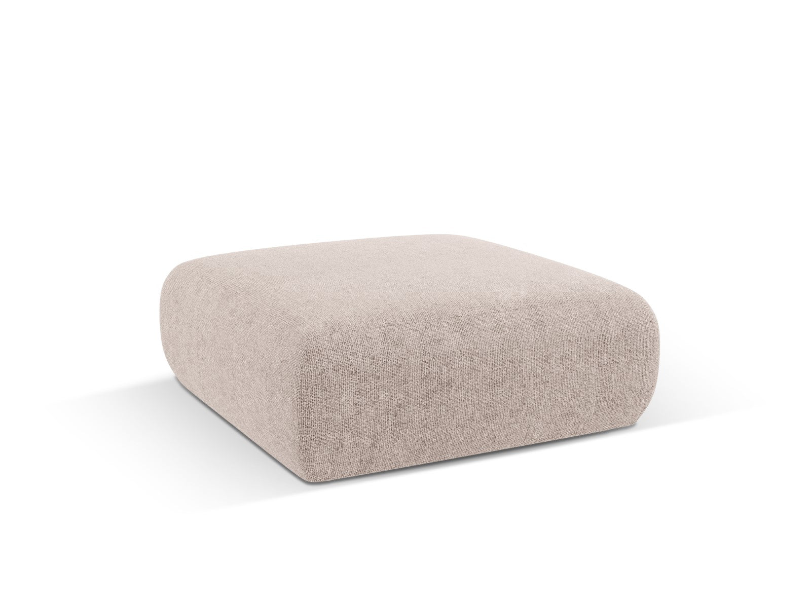 Cosmopolitan Design - Pouf "Nolio" 2 posti in ciniglia beige 