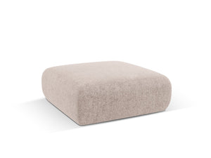 Cosmopolitan Design - Pouf "Nolio" 2 posti in ciniglia beige 