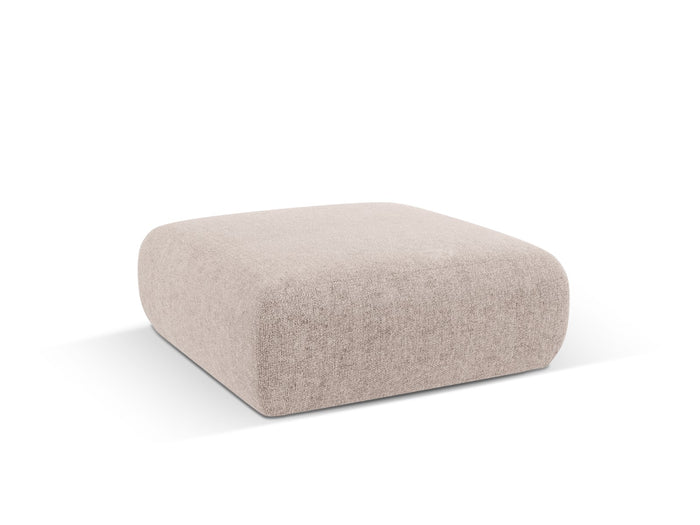 Cosmopolitan Design - Pouf "Nolio" 2 posti in ciniglia beige 