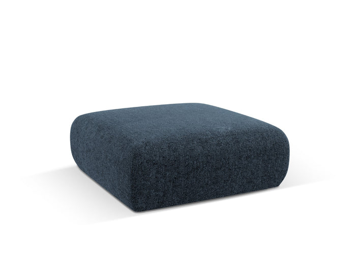 Cosmopolitan Design - Pouf "Nolio" 2 posti in ciniglia blu reale 