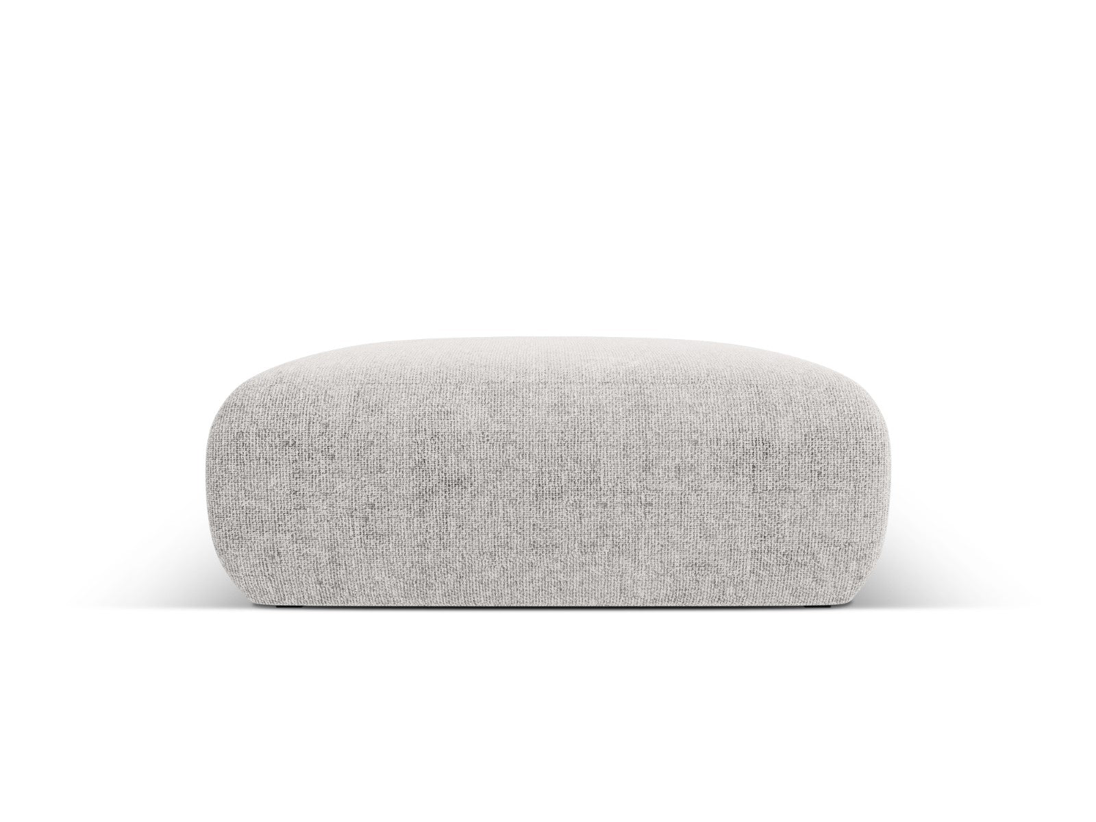 Cosmopolitan Design - Pouf "Nolio" 2 posti in ciniglia grigio chiaro 