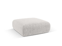 Cosmopolitan Design - Pouf "Nolio" 2 posti in ciniglia grigio chiaro 