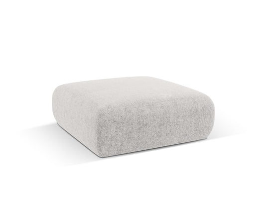 Cosmopolitan Design - Pouf "Nolio" 2 posti in ciniglia grigio chiaro 