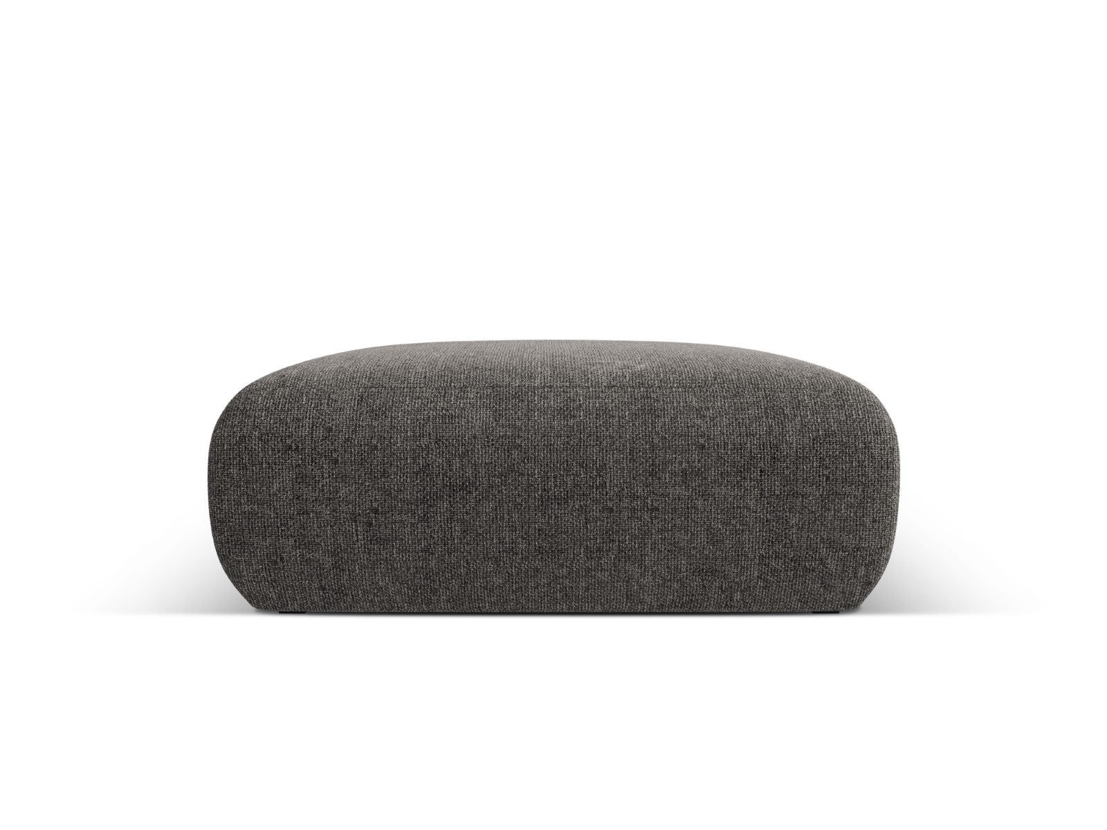 Cosmopolitan Design - Pouf "Nolio" 2 posti in ciniglia grigio 