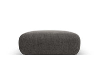 Cosmopolitan Design - Pouf "Nolio" 2 posti in ciniglia grigio 