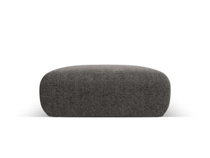 Cosmopolitan Design - Pouf "Nolio" 2 posti in ciniglia grigio 