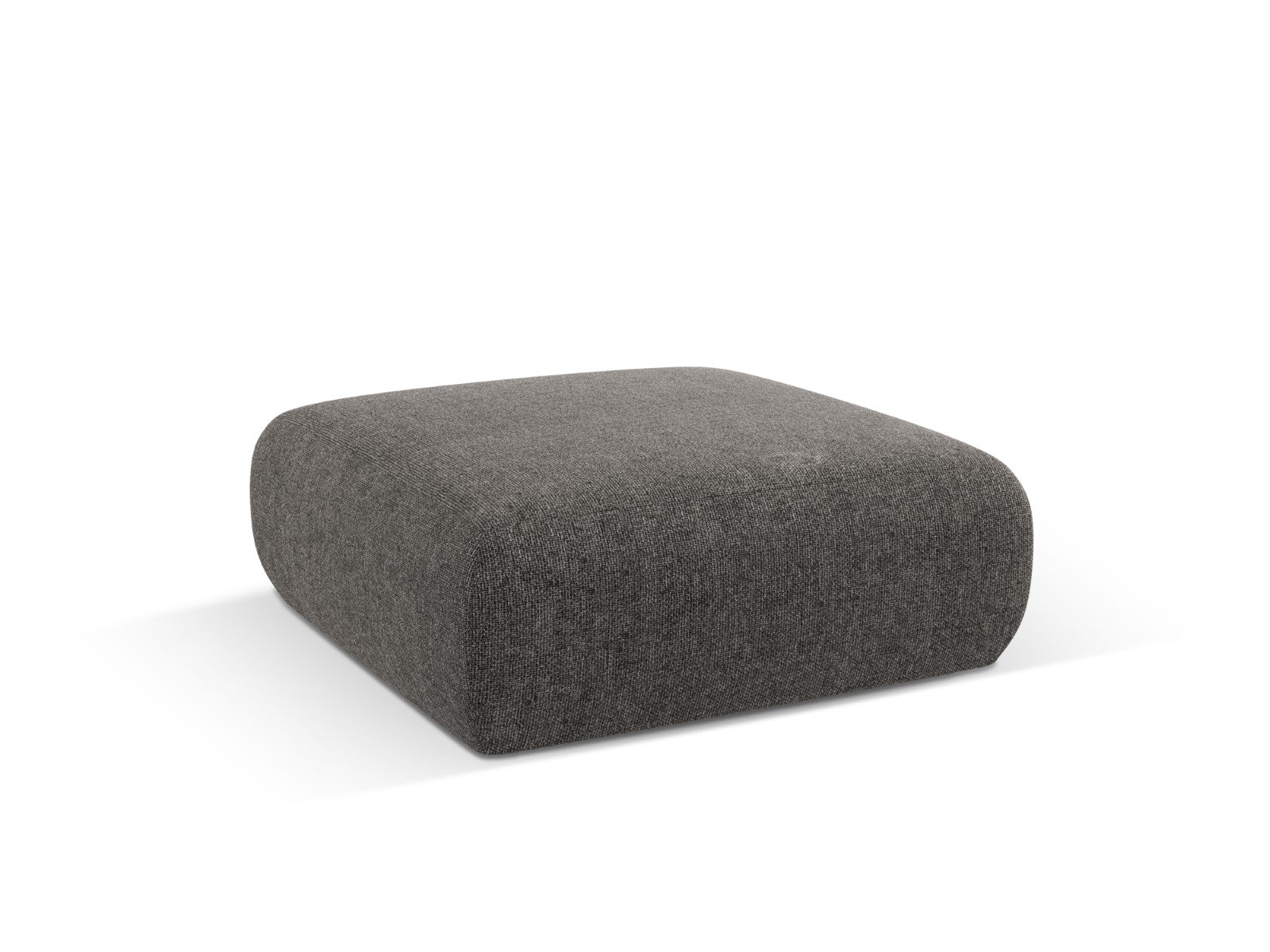 Cosmopolitan Design - Pouf "Nolio" 2 posti in ciniglia grigio 