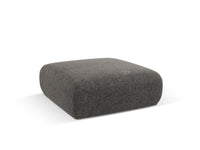 Cosmopolitan Design - Pouf "Nolio" 2 posti in ciniglia grigio 