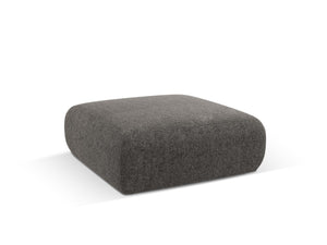 Cosmopolitan Design - Pouf "Nolio" 2 posti in ciniglia grigio 