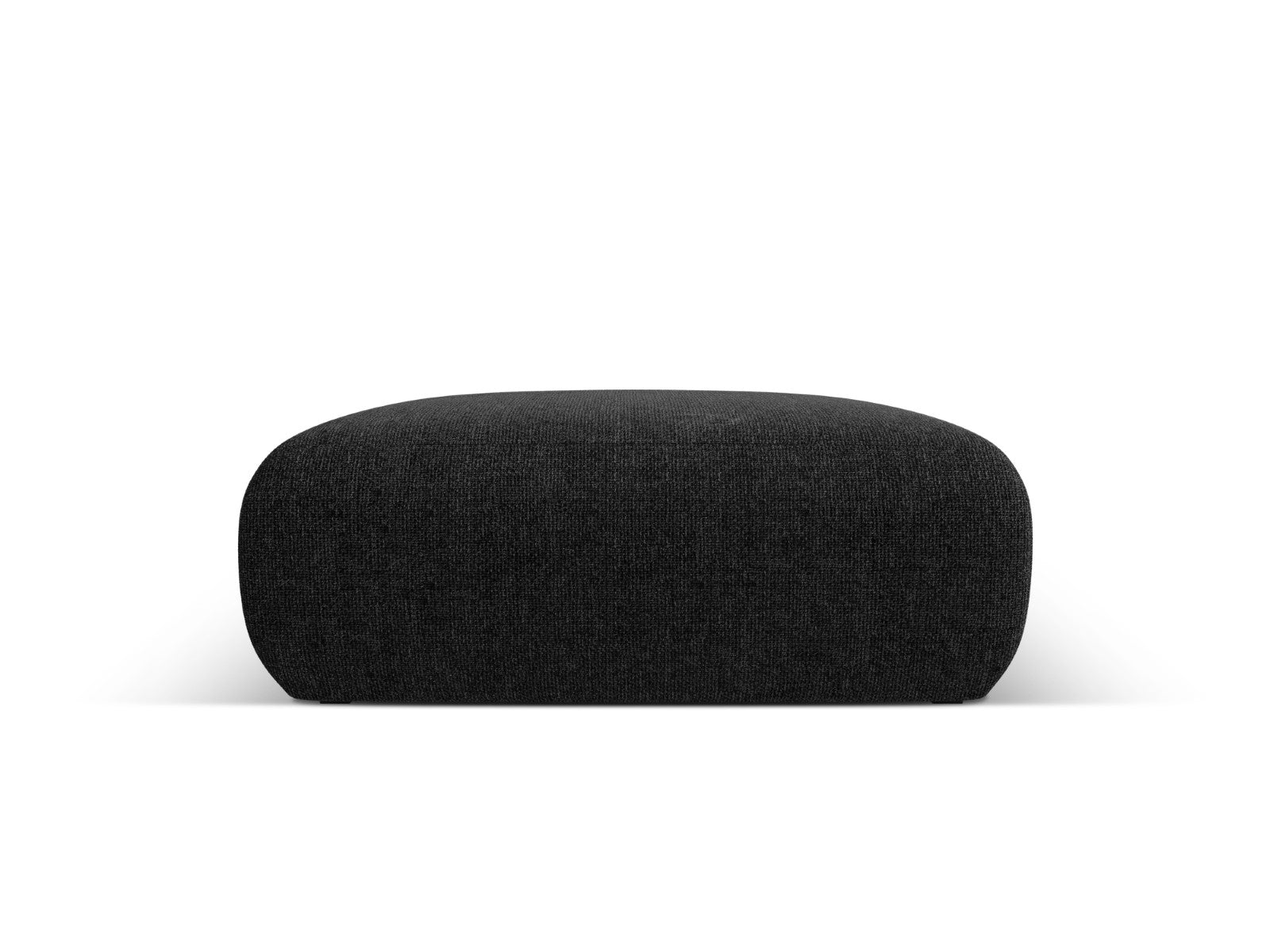Cosmopolitan Design - Pouf "Nolio" 2 posti in ciniglia nero 