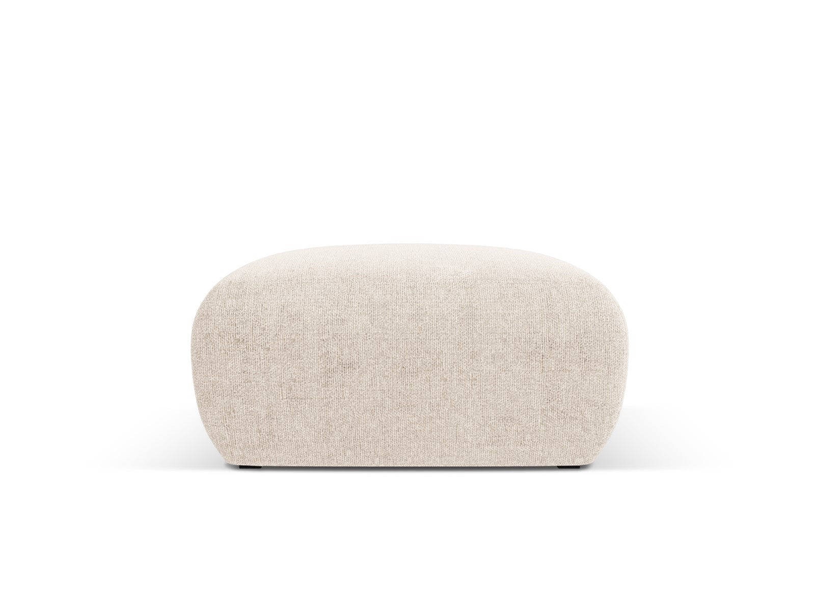 Cosmopolitan Design - Pouf "Nolio" in ciniglia beige chiaro 