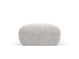 Cosmopolitan Design - Pouf "Nolio" in ciniglia grigio chiaro 