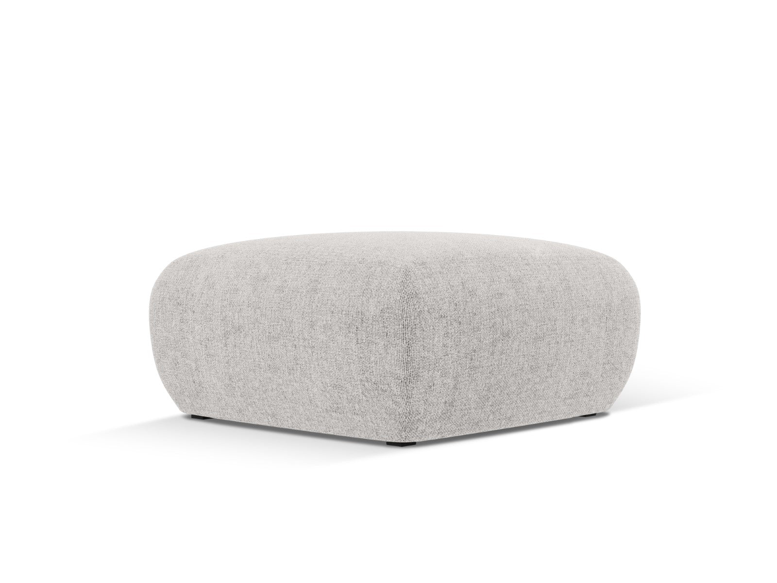 Cosmopolitan Design - Pouf "Nolio" in ciniglia grigio chiaro 