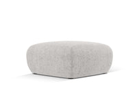 Cosmopolitan Design - Pouf "Nolio" in ciniglia grigio chiaro 