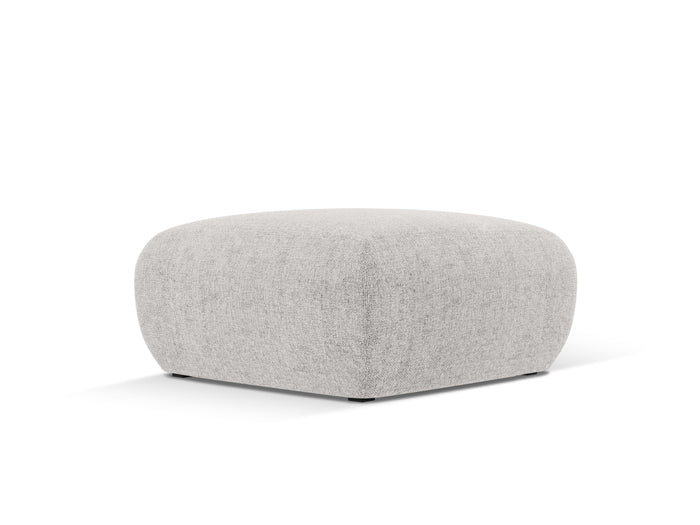 Cosmopolitan Design - Pouf "Nolio" in ciniglia grigio chiaro 