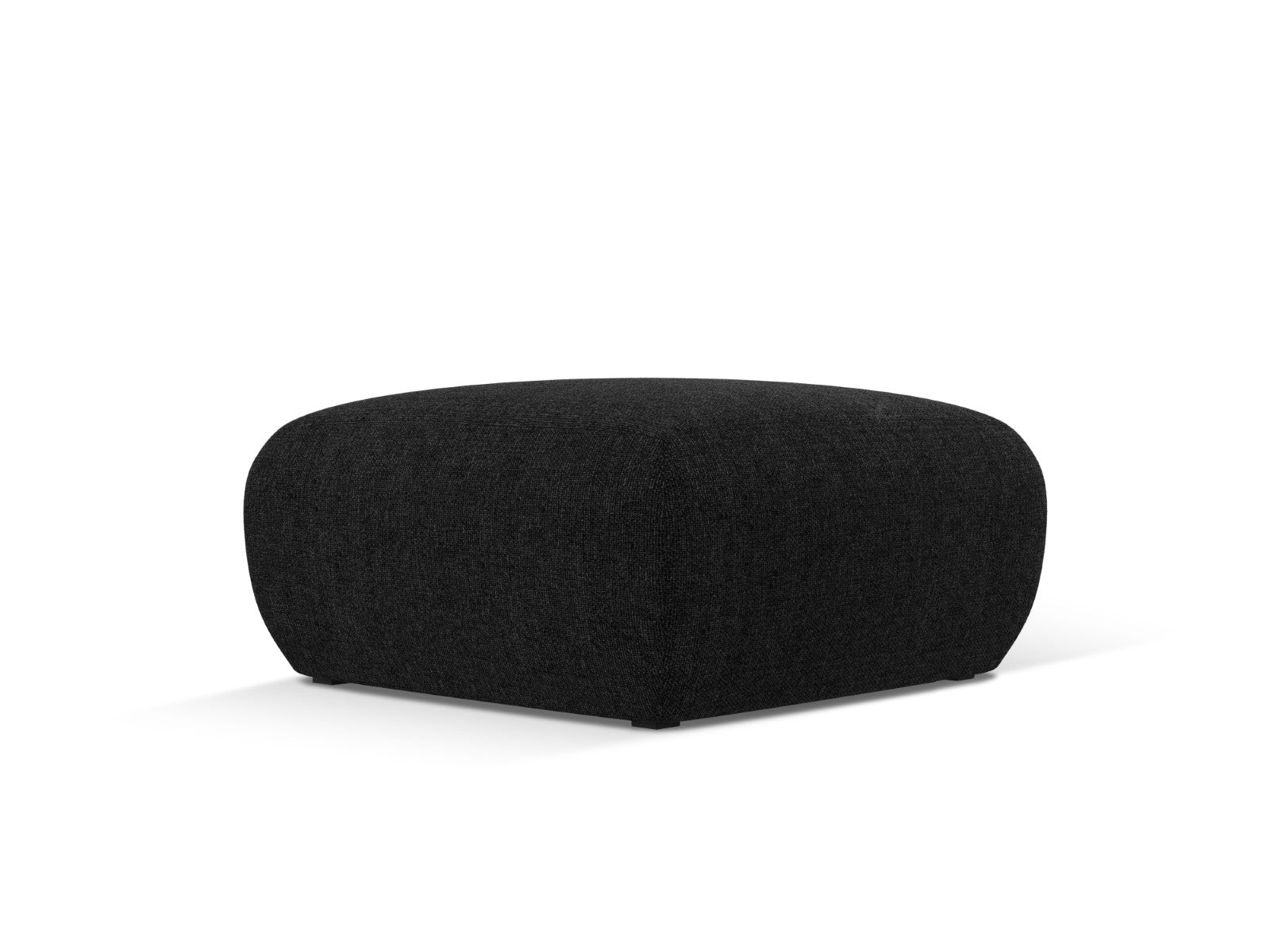 Cosmopolitan Design - Pouf "Nolio" in ciniglia nero 