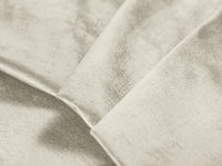 Cosmopolitan Design - Divano convertibile angolare destro con contenitore "Clinton" 5 posti in velluto beige chiaro 