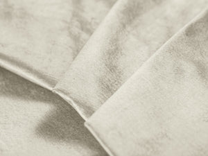 Cosmopolitan Design - Divano convertibile angolare destro con contenitore "Clinton" 5 posti in velluto beige chiaro 