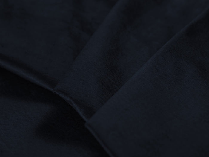 Cosmopolitan Design - Divano convertibile angolare destro con contenitore "Clinton" 5 posti in velluto blu scuro 