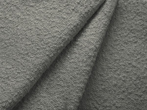 Cosmopolitan Design - Divano angolare destro "Vienna" 5 posti in bouclé grigio 