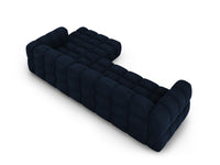 Cosmopolitan Design - Divano angolare modulare destro "Sky" 4 posti in velluto blu reale 