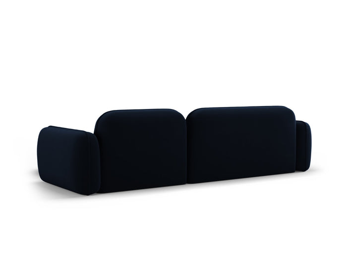 Cosmopolitan Design - Divano angolare modulare destro "Sydney" 4 posti in velluto blu reale 