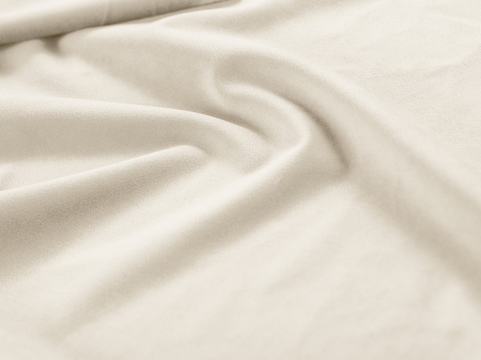 Cosmopolitan Design - Divano panoramico "Bali" 9 posti in velluto beige chiaro 