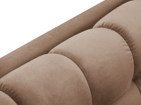 Cosmopolitan Design - Divano panoramico "Bali" 7 posti in velluto beige 