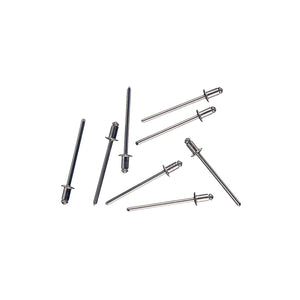 Rivetti ciechi in alluminio Ã˜ 4,0 x 8 mm. 50 pz.