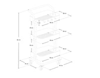Carrellino cucina portaoggetti carrellino con ruote salvaspazio – Leo