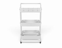 Carrellino cucina portaoggetti carrellino con ruote salvaspazio – Leo