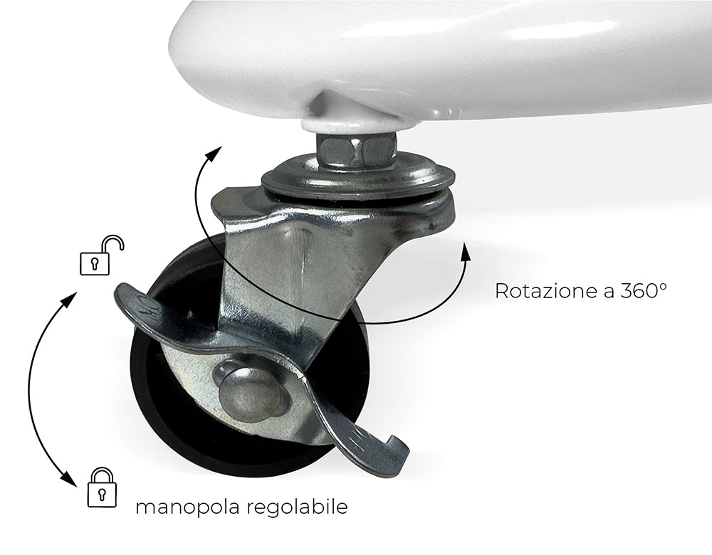Carrellino cucina portaoggetti carrellino con ruote salvaspazio – Leo