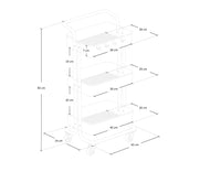 Carrellino cucina portaoggetti carrellino con ruote salvaspazio – Leo